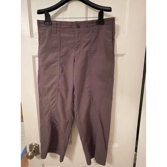 Patagonia Barrel Leg Cropped Cargo Track Pants / Joggers, Gray / brown, Size 10 - Picture 6 of 8